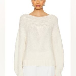 NWTG NAADAM Lofty Alpaca Boatneck Sweater – White